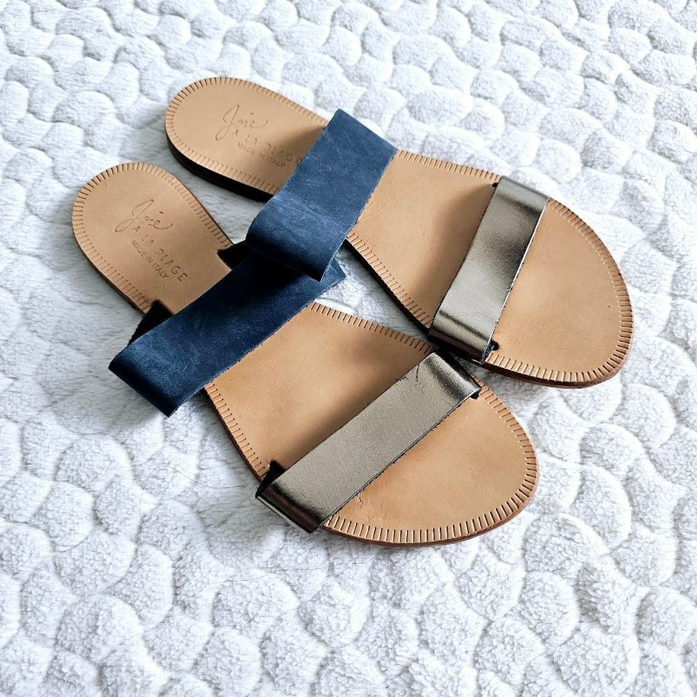 Joie Bannerly sandals black silver 40 leather